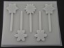 269 Snowflake Chocolate Candy Lollipop Mold
